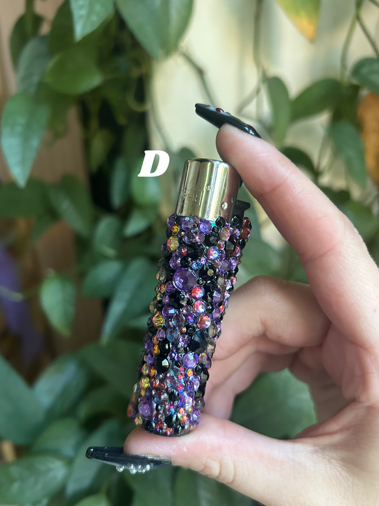 Solid Blinged Clipper Lighter