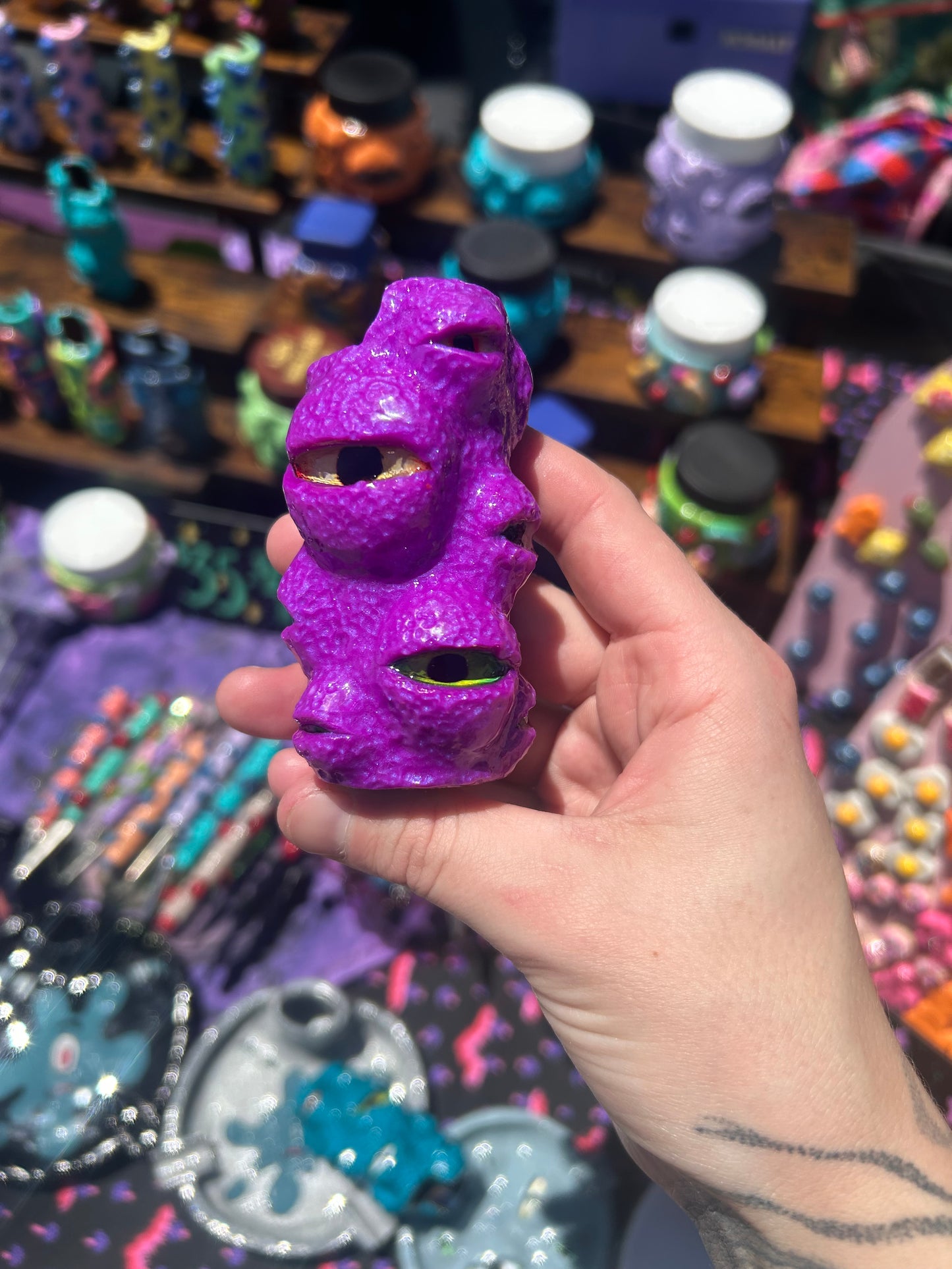 Trippy eye lighter case