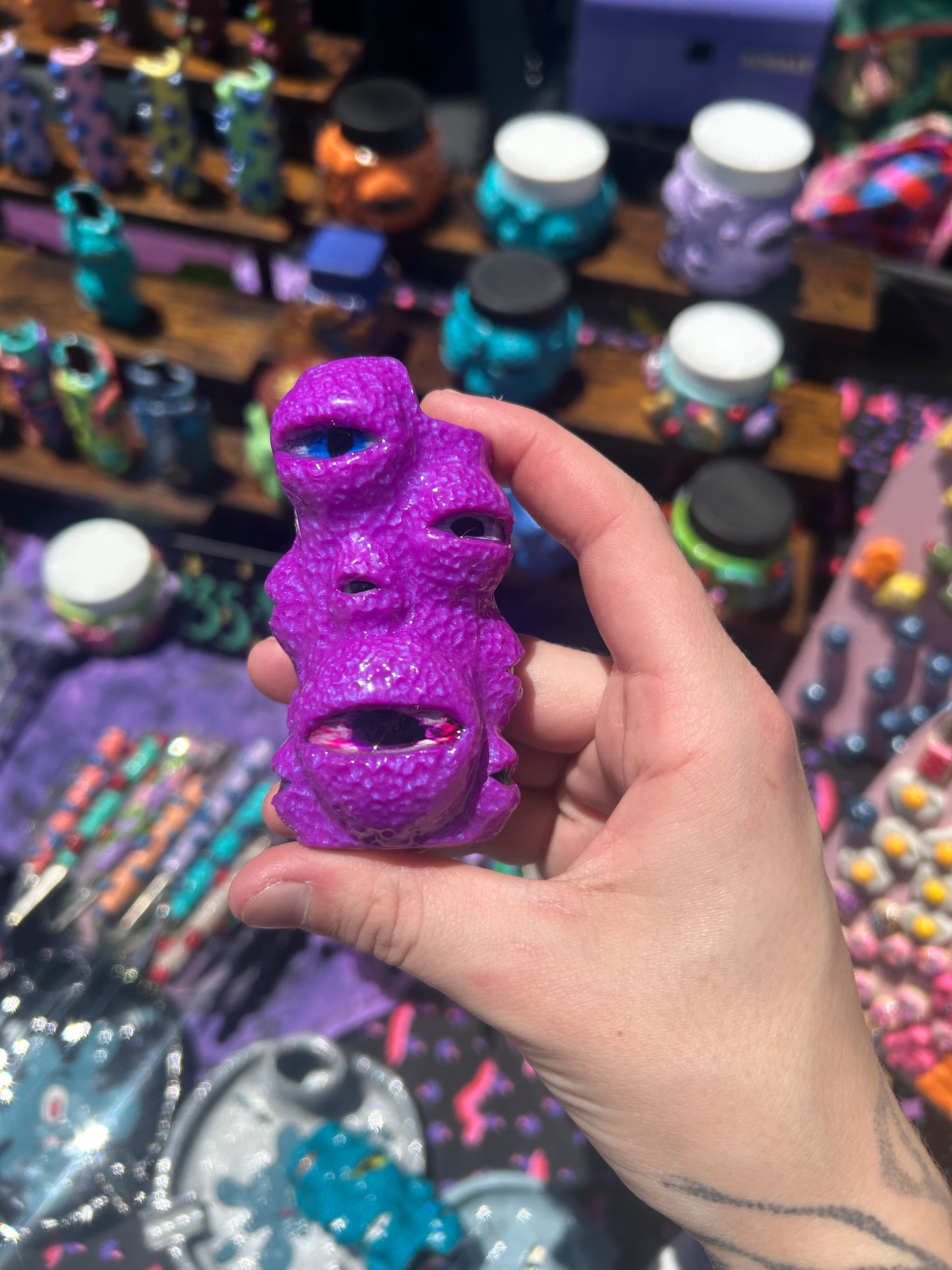 Trippy eye lighter case
