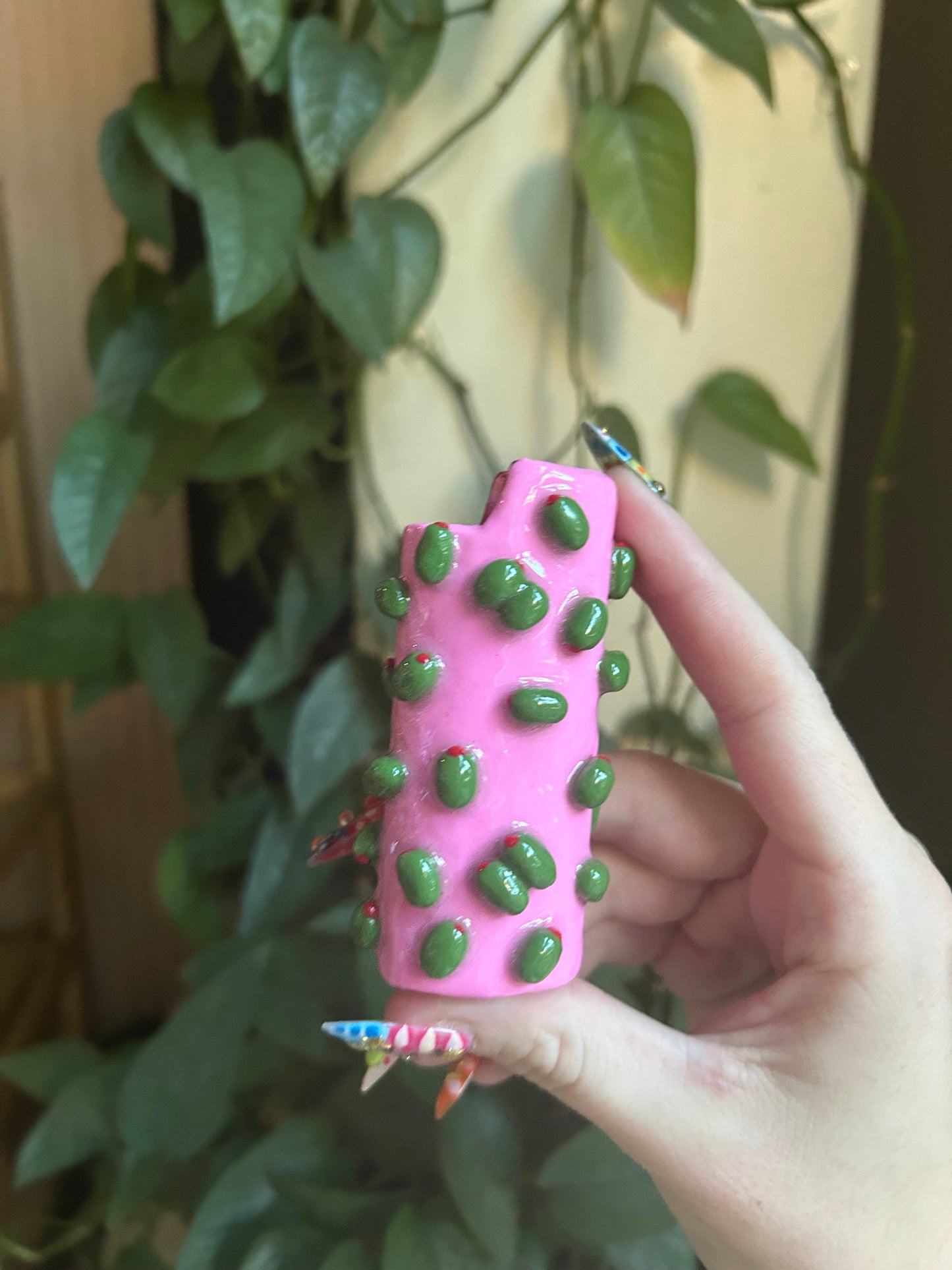 Olive Girly Lighter Case